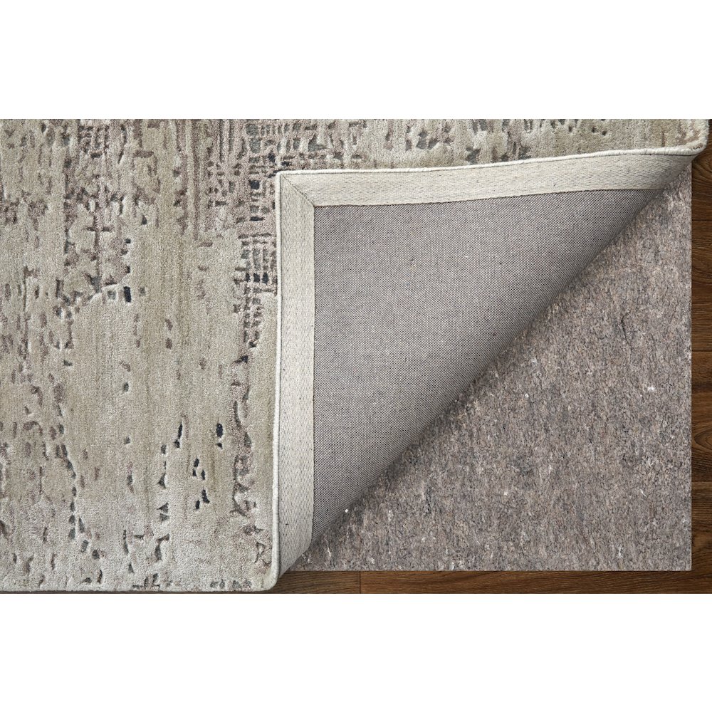 Zarah Modern Abstract, Brown/Tan/Black, 10' x 14' Area Rug. Picture 4