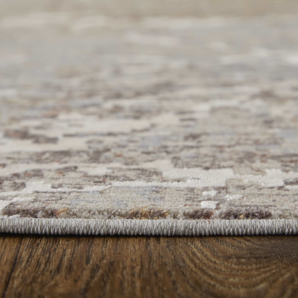 Pryor Modern Abstract, Taupe/Brown/White, 2' x 3' Accent Rug. Picture 8