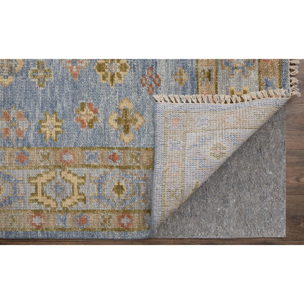 Fillmore Transitional Diamond, Blue/Green/Yellow, 4' x 6' Accent Rug. Picture 4