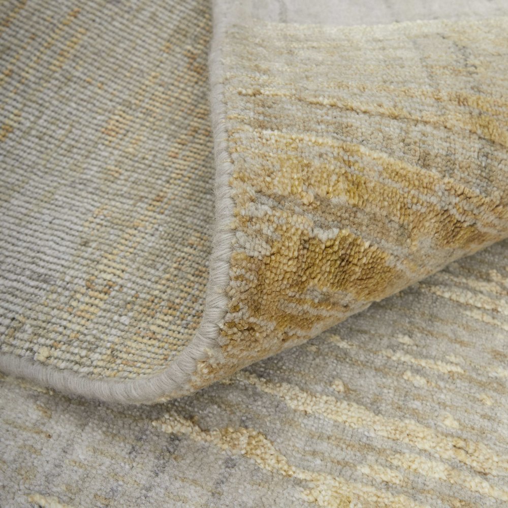 Eastfield Modern Abstract, Yellow/Ivory/Gold, 5' x 8' Area Rug. Picture 7
