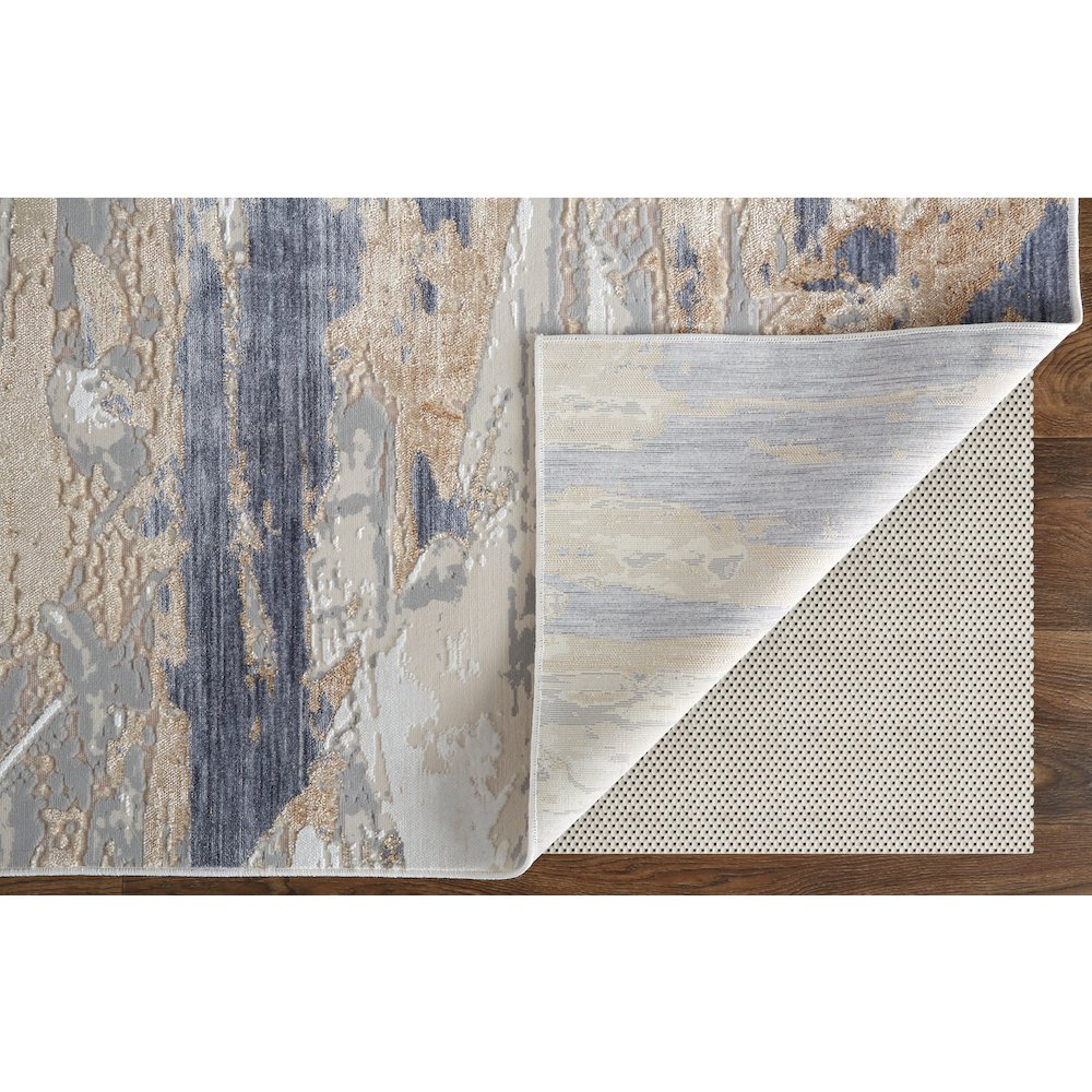 Laina Transitional Abstract, Tan/Orange/Ivory, 3' x 12' Runner. Picture 4