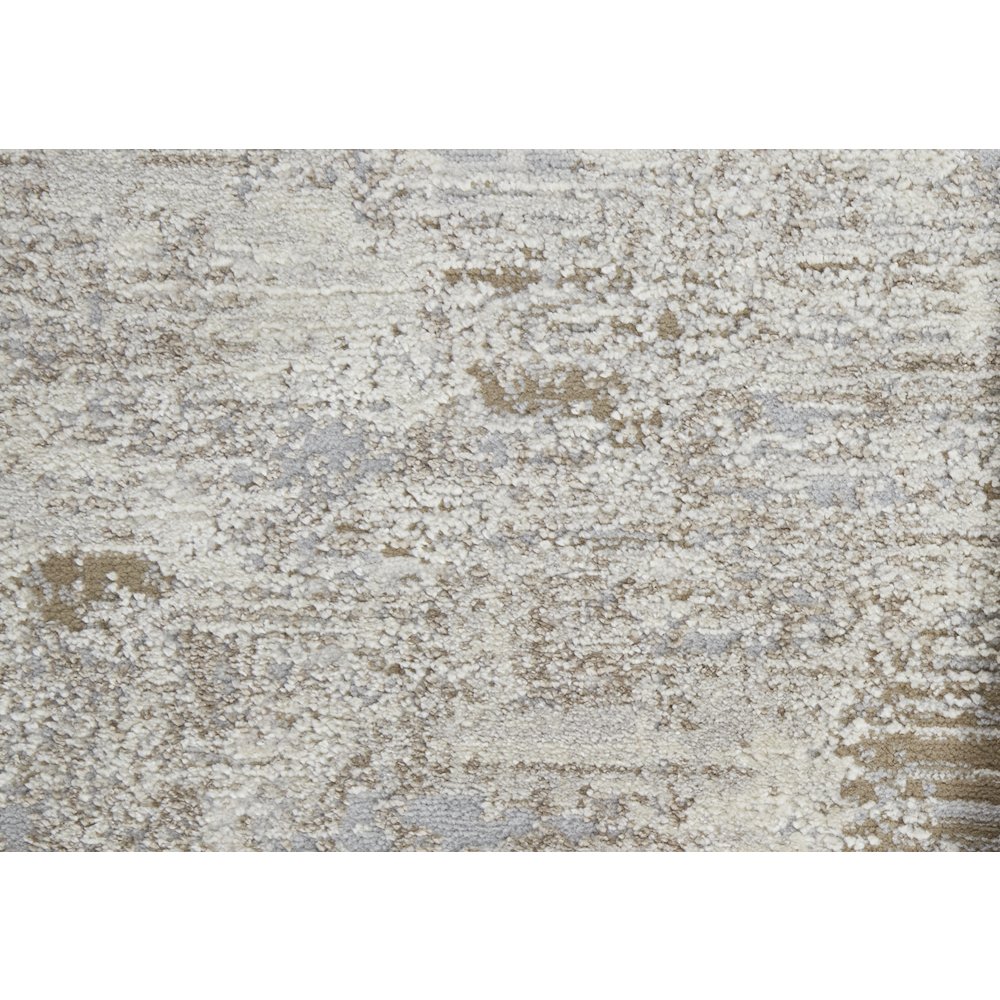 Vancouver Modern Abstract, Ivory/Gray/Tan, 4' x 6' Accent Rug. Picture 6