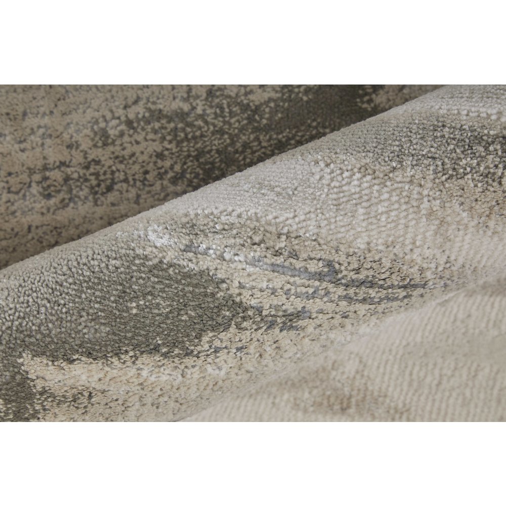 Micah Modern Abstract, Gray/Taupe/Ivory, 8' x 10' Area Rug. Picture 5
