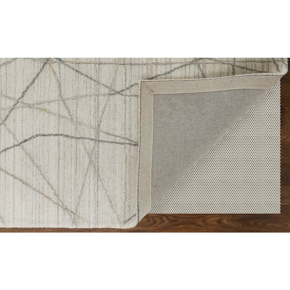 Whitton Modern Abstract, Ivory/Gray, 9' x 12' Area Rug. Picture 4
