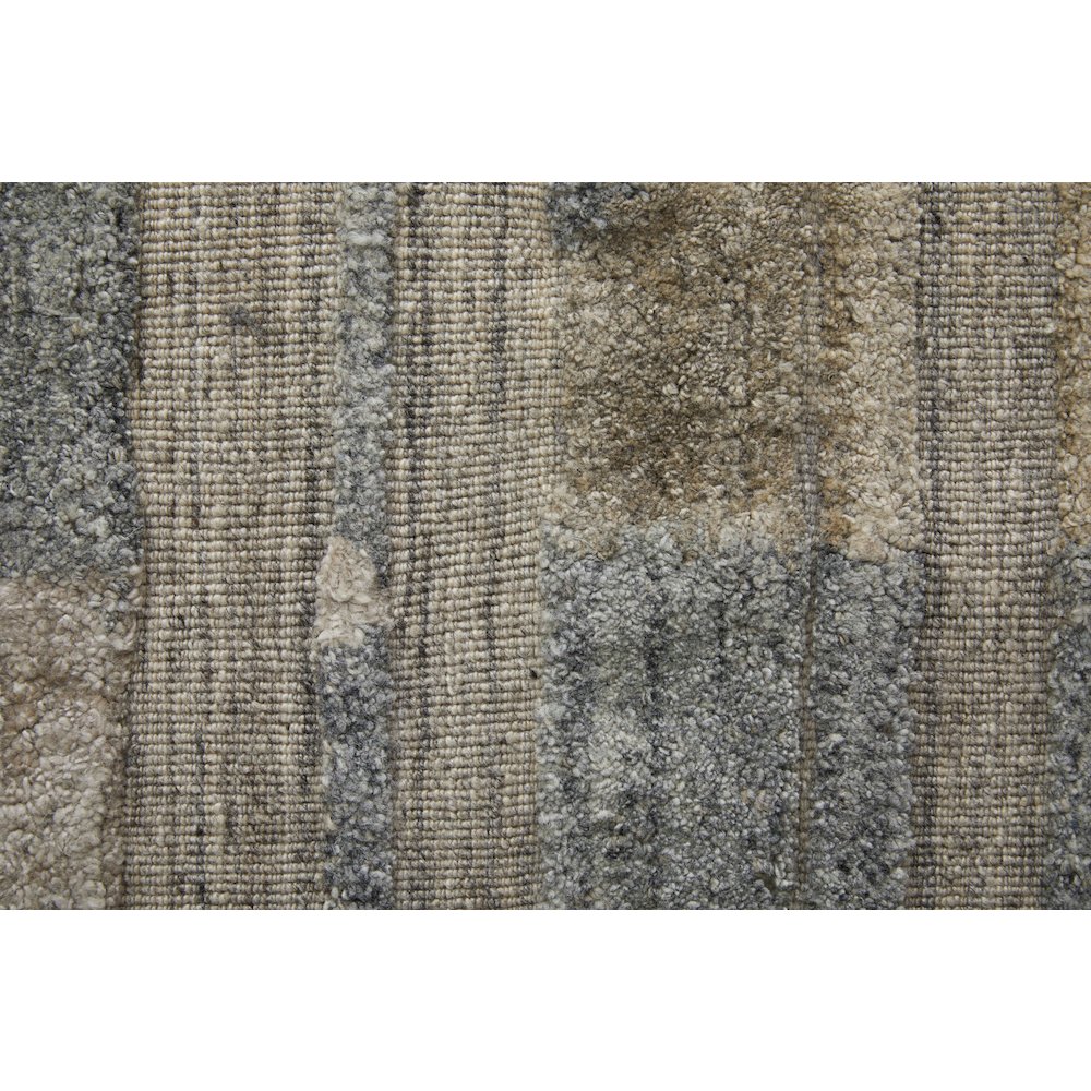 Elias Modern Abstract, Brown/Blue/Tan, 9' x 12' Area Rug. Picture 6