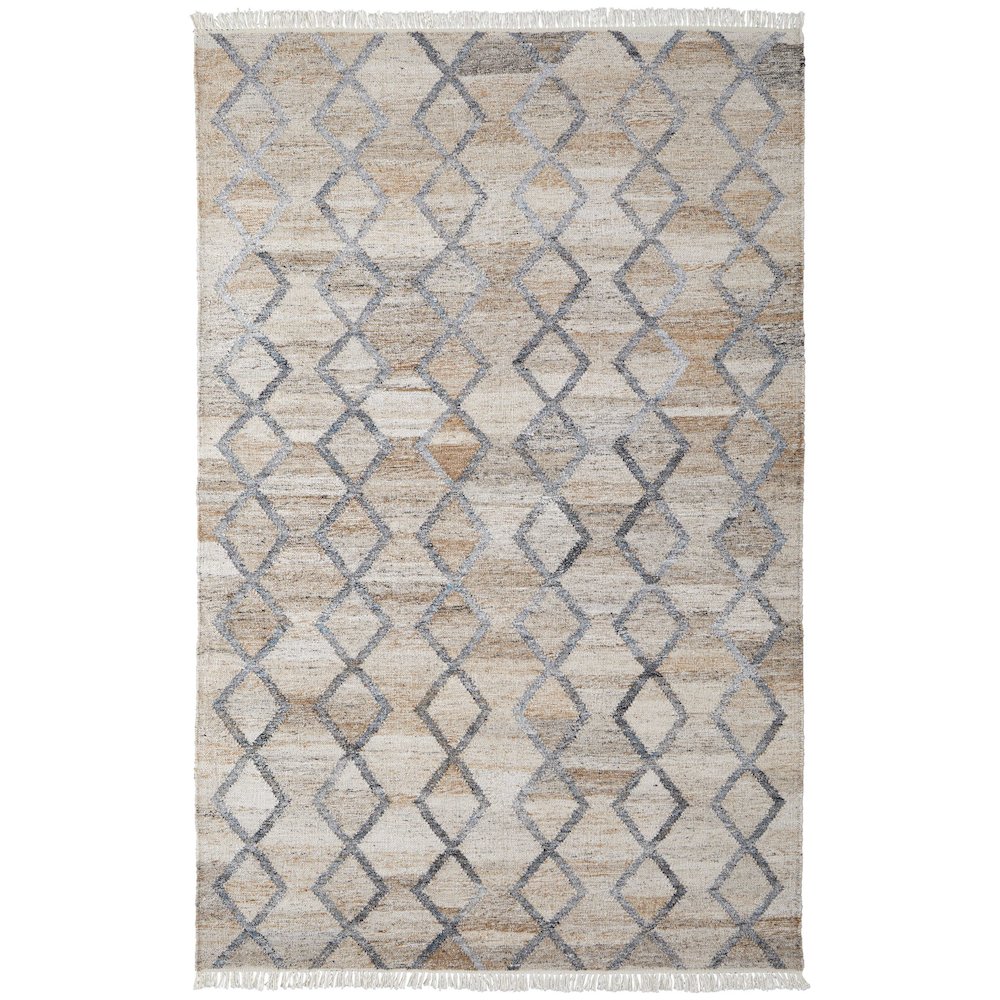 Beckett Transitional Trellis & Lattice, Gray/Ivory/Tan, 5' x 8' Area Rug. Picture 1