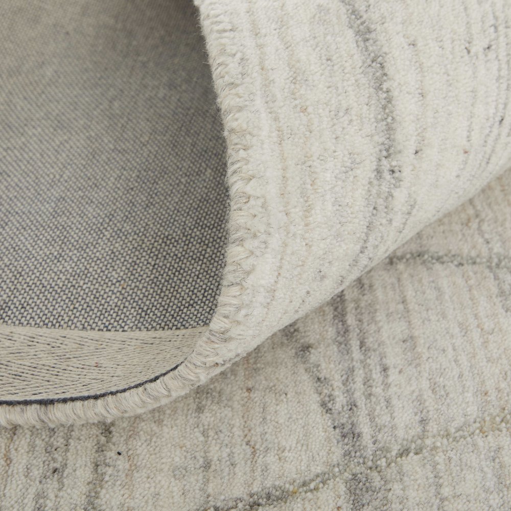 Whitton Modern Abstract, Ivory/Gray, 9' x 12' Area Rug. Picture 7