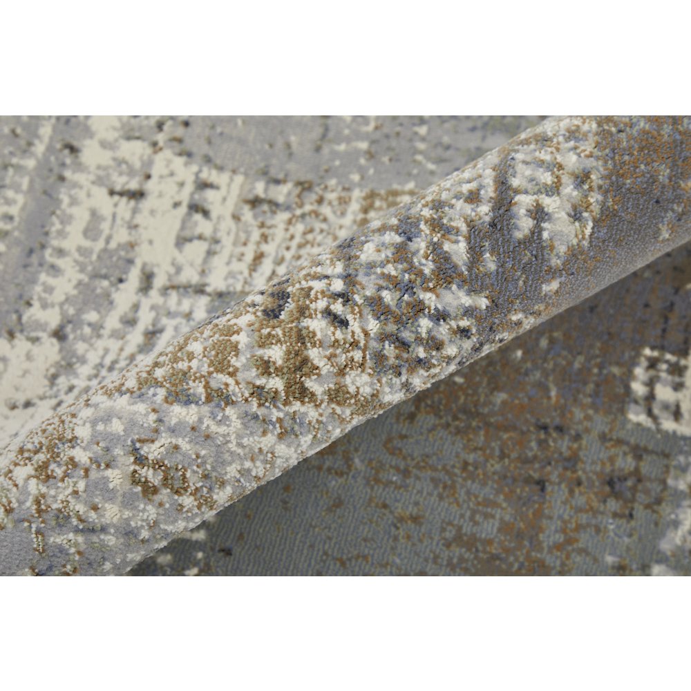 Clio Modern Abstract, Ivory/Gray/Brown, 9' x 12' Area Rug. Picture 5