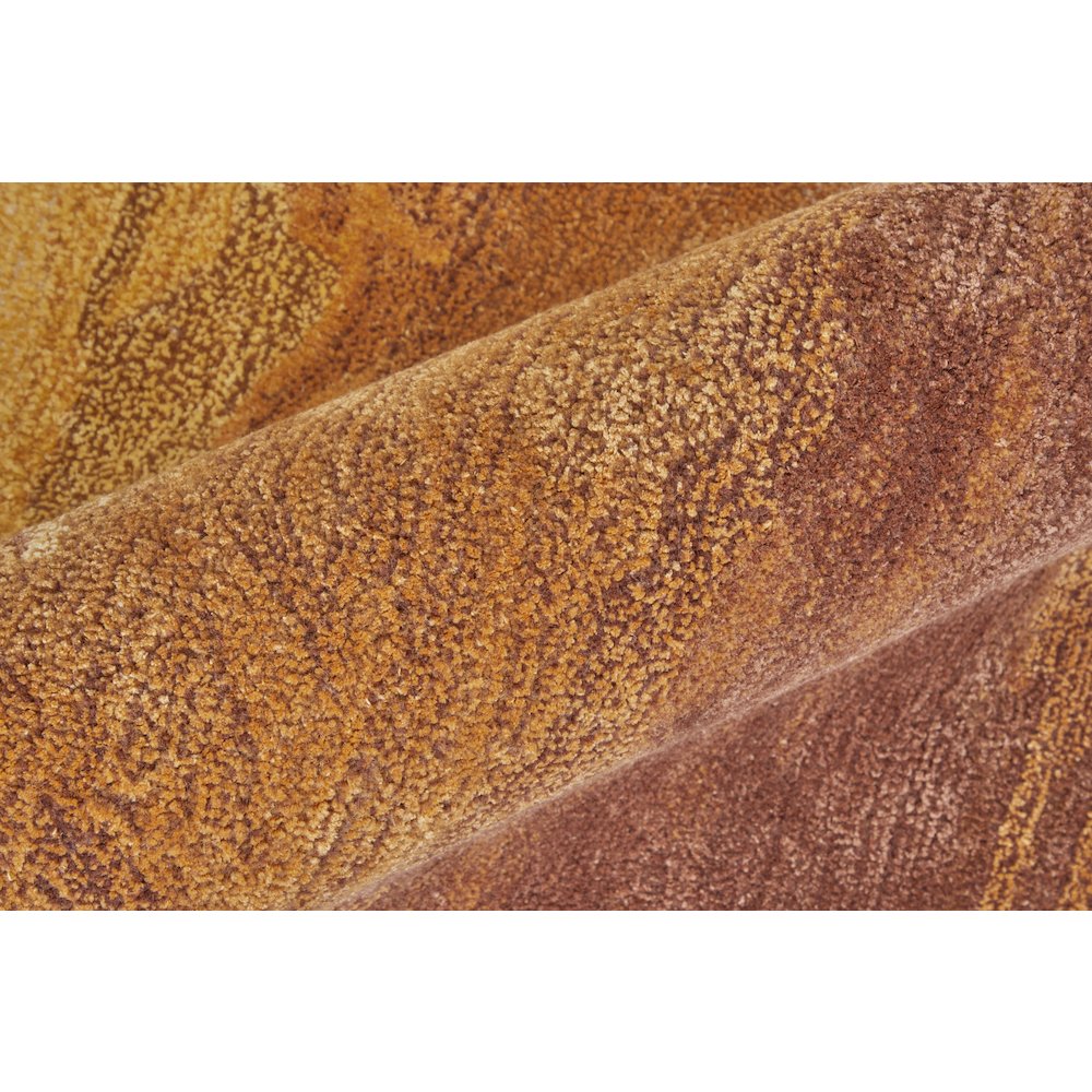 Anya Transitional Abstract, Red/Orange/Ivory, 2' x 3' Accent Rug. Picture 5