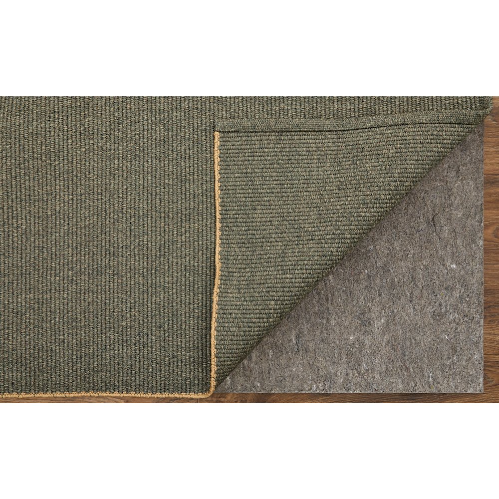 Theo Modern Solid, Green/Tan, 9' x 12' Area Rug. Picture 3