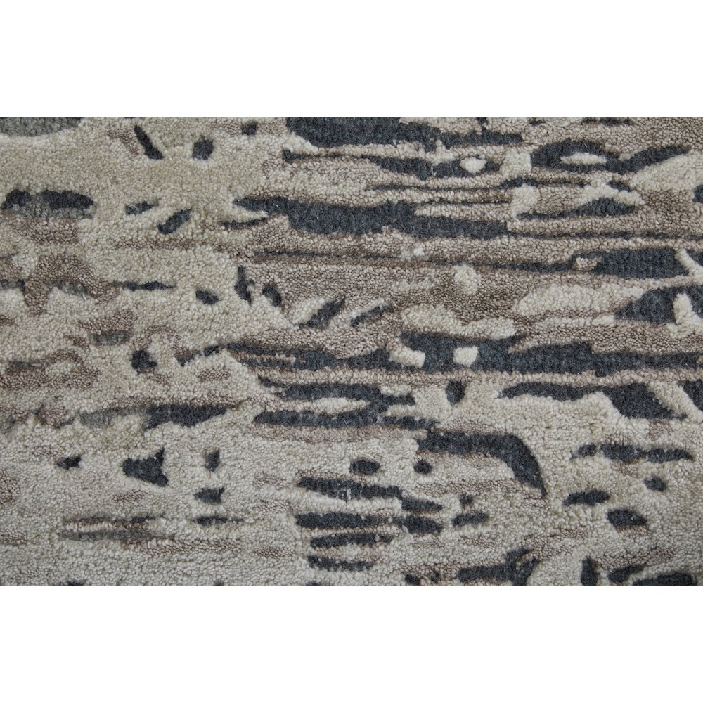 Zarah Modern Abstract, Brown/Tan/Black, 10' x 14' Area Rug. Picture 6