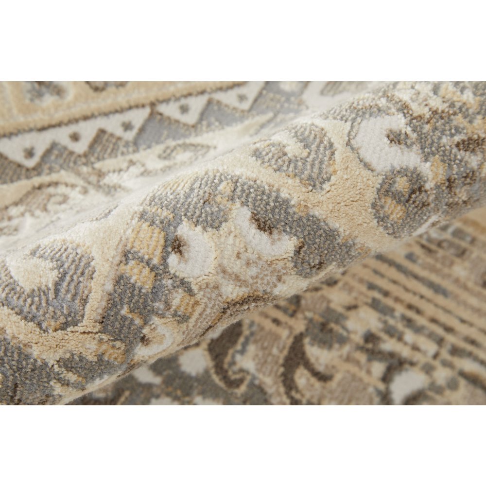 Celene Traditional Medallion, Brown/Ivory/Tan, 7'-9" x 10' Area Rug. Picture 5