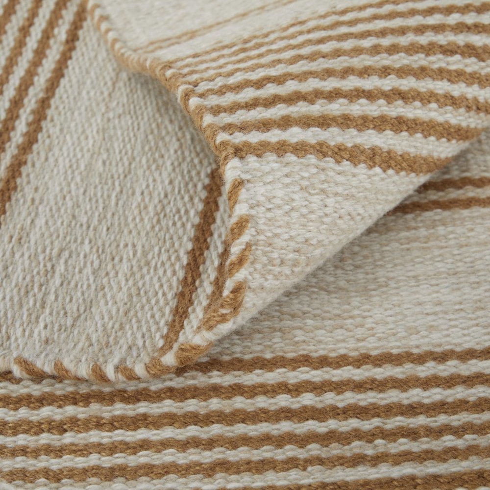 Duprine Transitional Stripes, Ivory/Taupe/Brown, 10' x 14' Area Rug. Picture 7