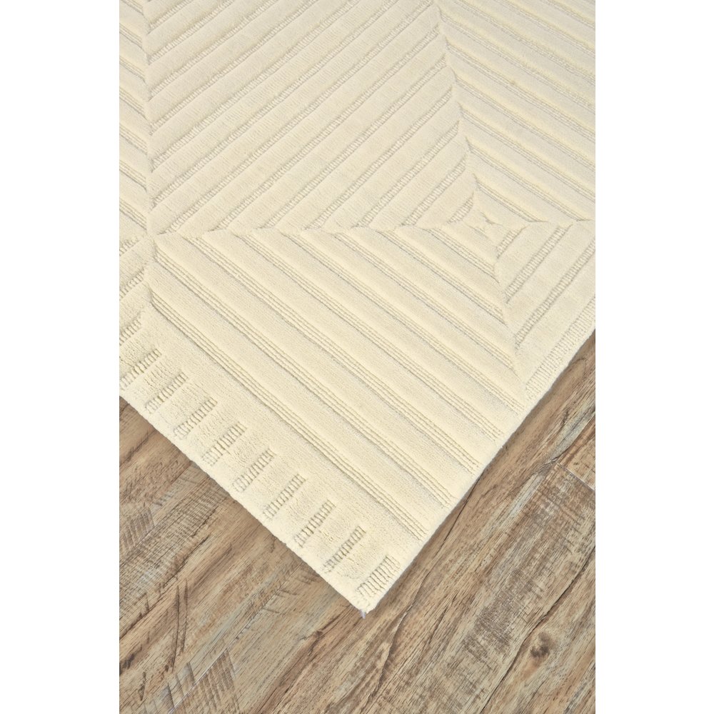 Channels Modern Geometric, Ivory, 5'-6" x 8'-6" Area Rug. Picture 3