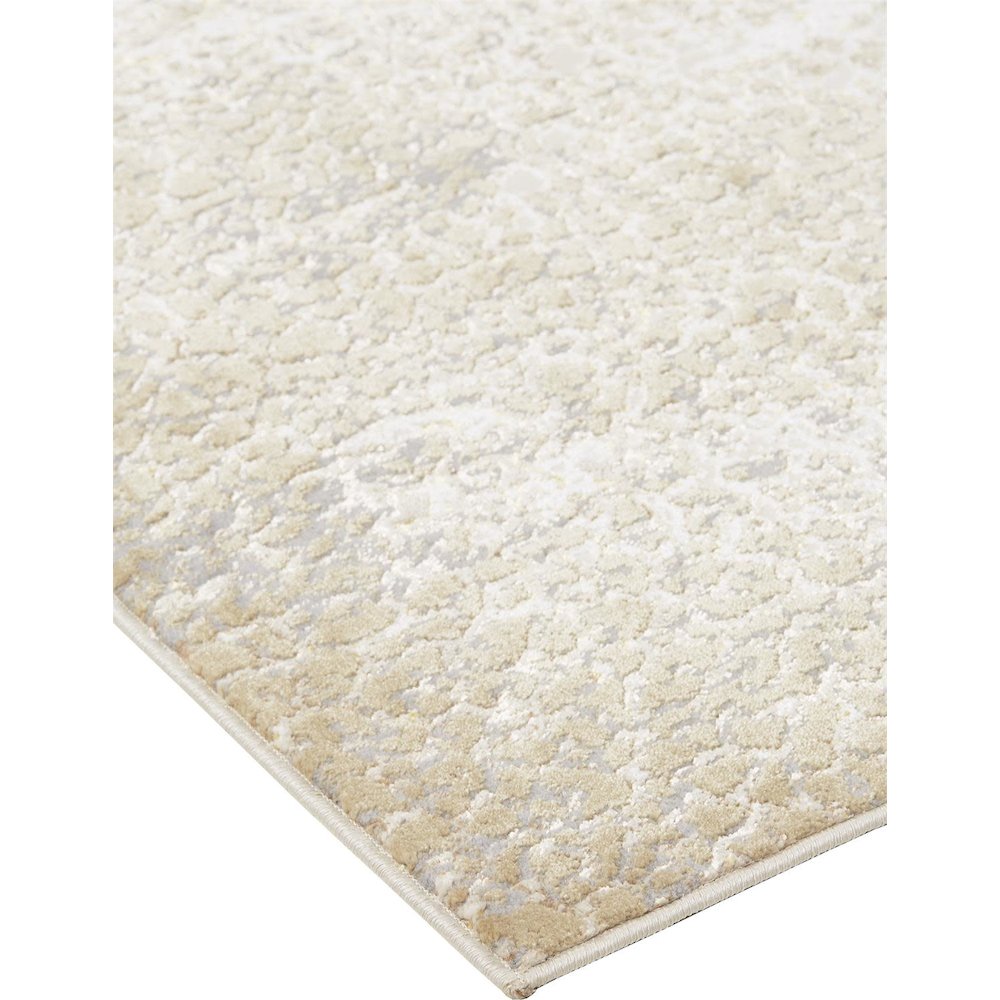Aura Modern Abstract, Ivory/Gray/Gold, 12' x 15' Area Rug. Picture 4