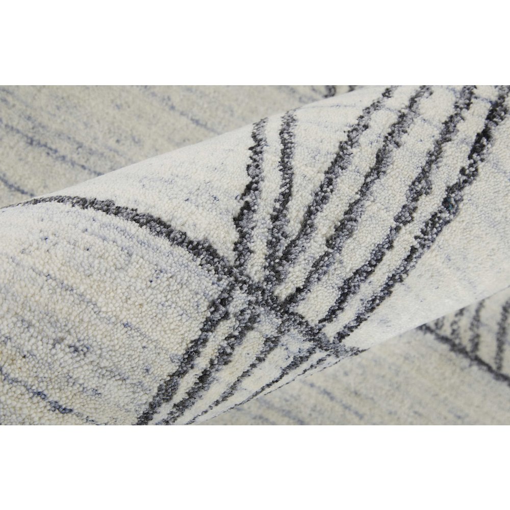 Whitton Modern Abstract, Ivory/Black, 5' x 8' Area Rug. Picture 5
