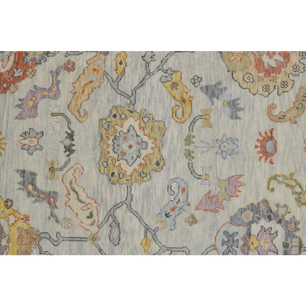 Karina Traditional Persian, Gray/Yellow/Red, 7'-9" x 9'-9" Area Rug. Picture 5