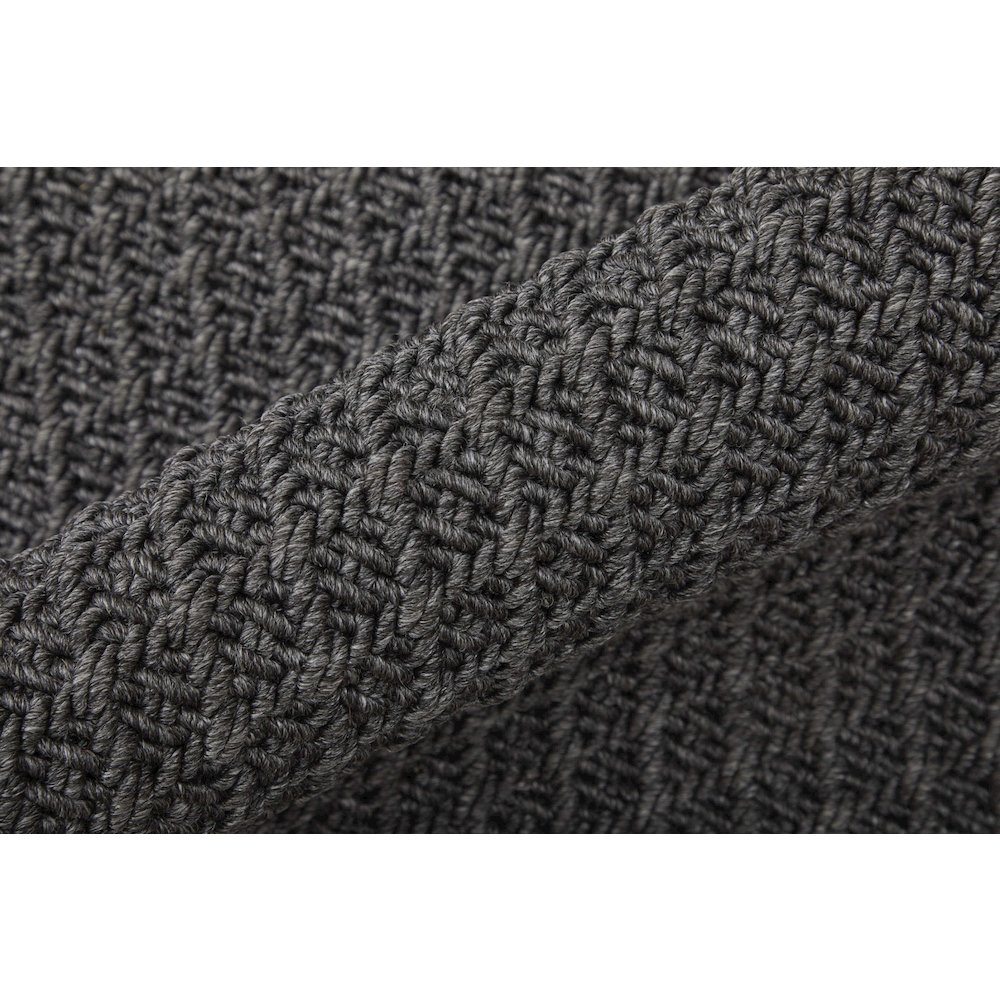 Tito Modern Solid, Gray, 9' x 12' Area Rug. Picture 4