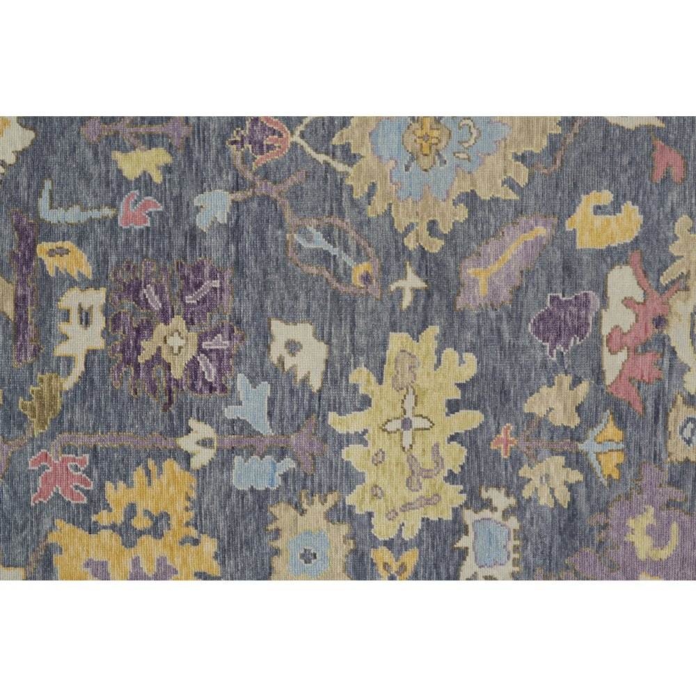 Karina Traditional Persian, Gold/Blue/Purple, 2'-6" x 8' Runner. Picture 5