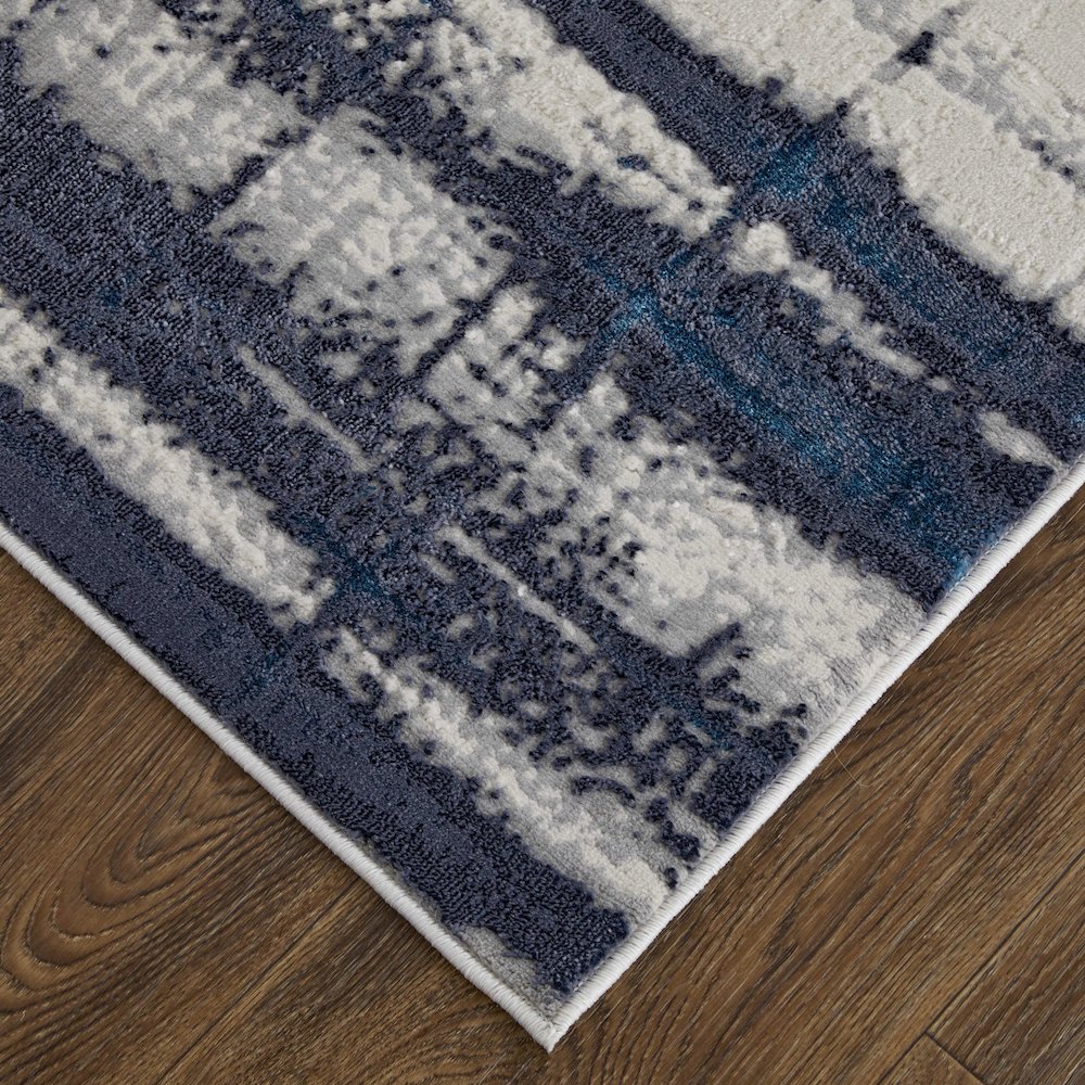 Indio Modern Abstract, Ivory/Blue/Gray, 8' x 10' Area Rug. Picture 3