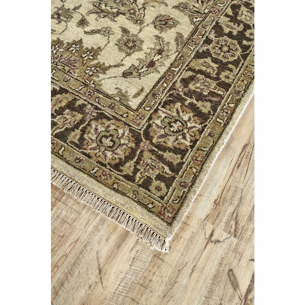 Drake Traditional Persian, Ivory/Gold/Brown, 7'-9" x 9'-9" Area Rug. Picture 2