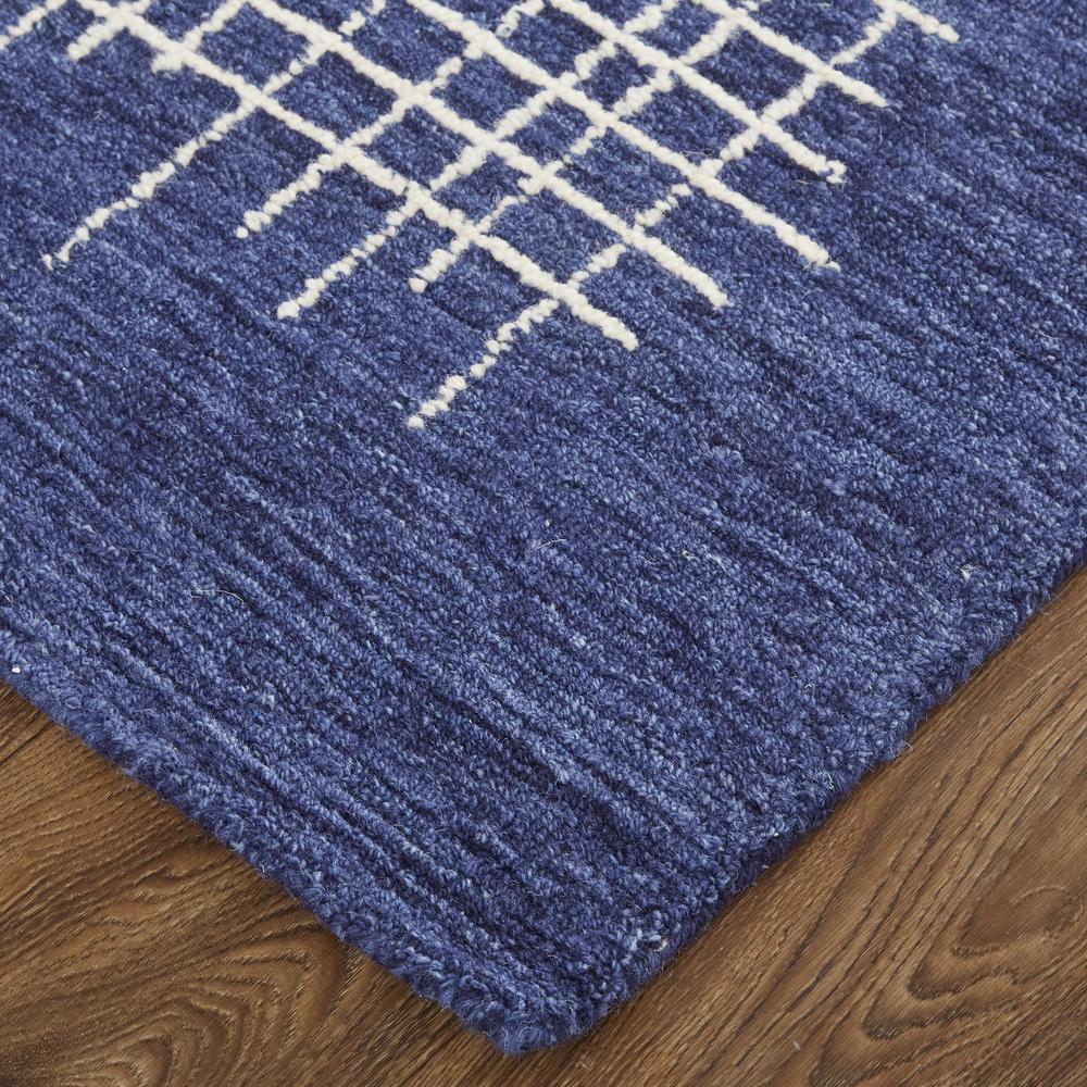 Maddox Modern Tufted Architectural Area Rug, Navy Blue, 10ft x 14ft, MDX8630FNVY000H00. Picture 3