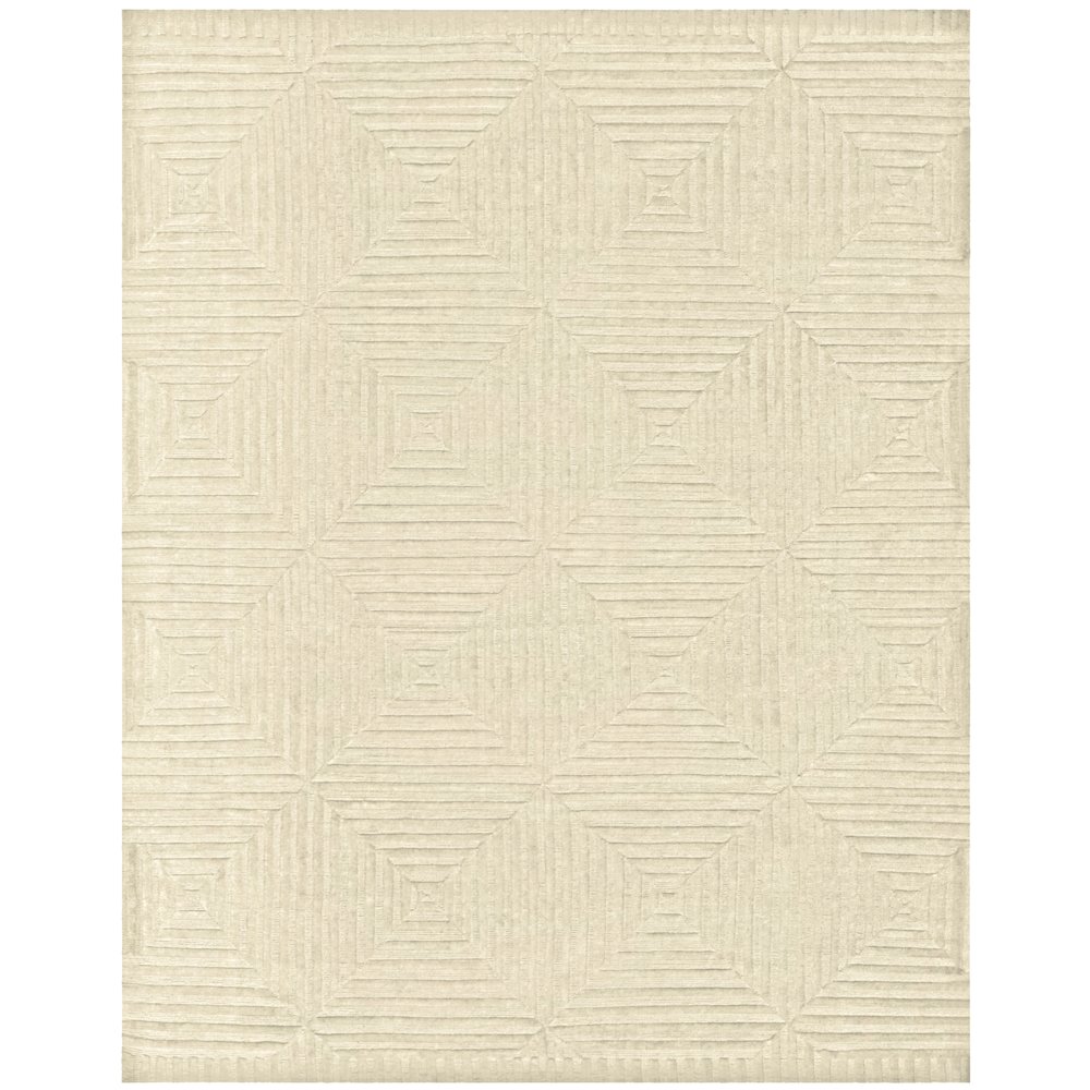 Channels Modern Geometric, Ivory, 5'-6" x 8'-6" Area Rug. Picture 1