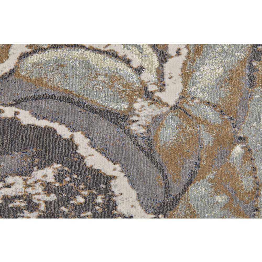 Clio Modern Abstract, Gray/Brown, 12' x 15' Area Rug. Picture 6