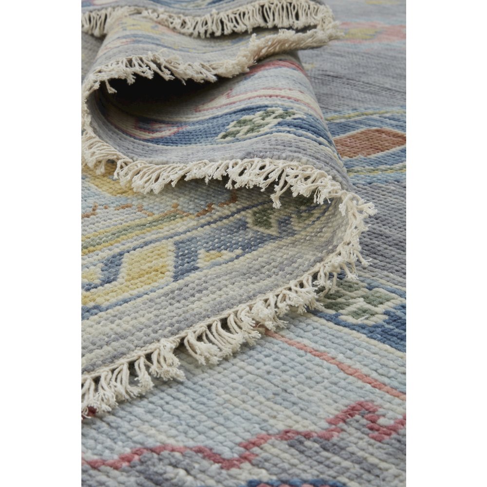 Karina Traditional Persian, Blue/Gray/Red, 8'-6" x 11'-6" Area Rug. Picture 6