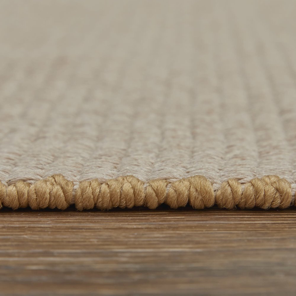 Theo Modern Solid, Ivory/Tan, 10' x 14' Area Rug. Picture 7