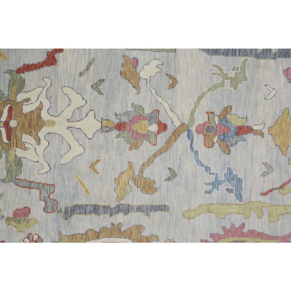 Karina Traditional Persian, Blue/Gray/Gold, 8'-6" x 11'-6" Area Rug. Picture 5