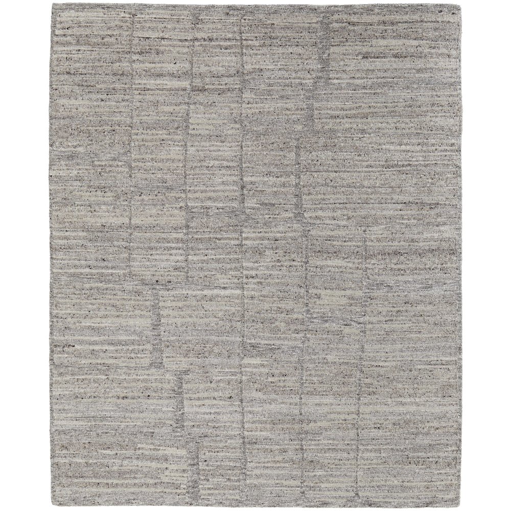 Navaro Modern Abstract, Gray/Ivory/Taupe, 2' x 3' Accent Rug. Picture 1
