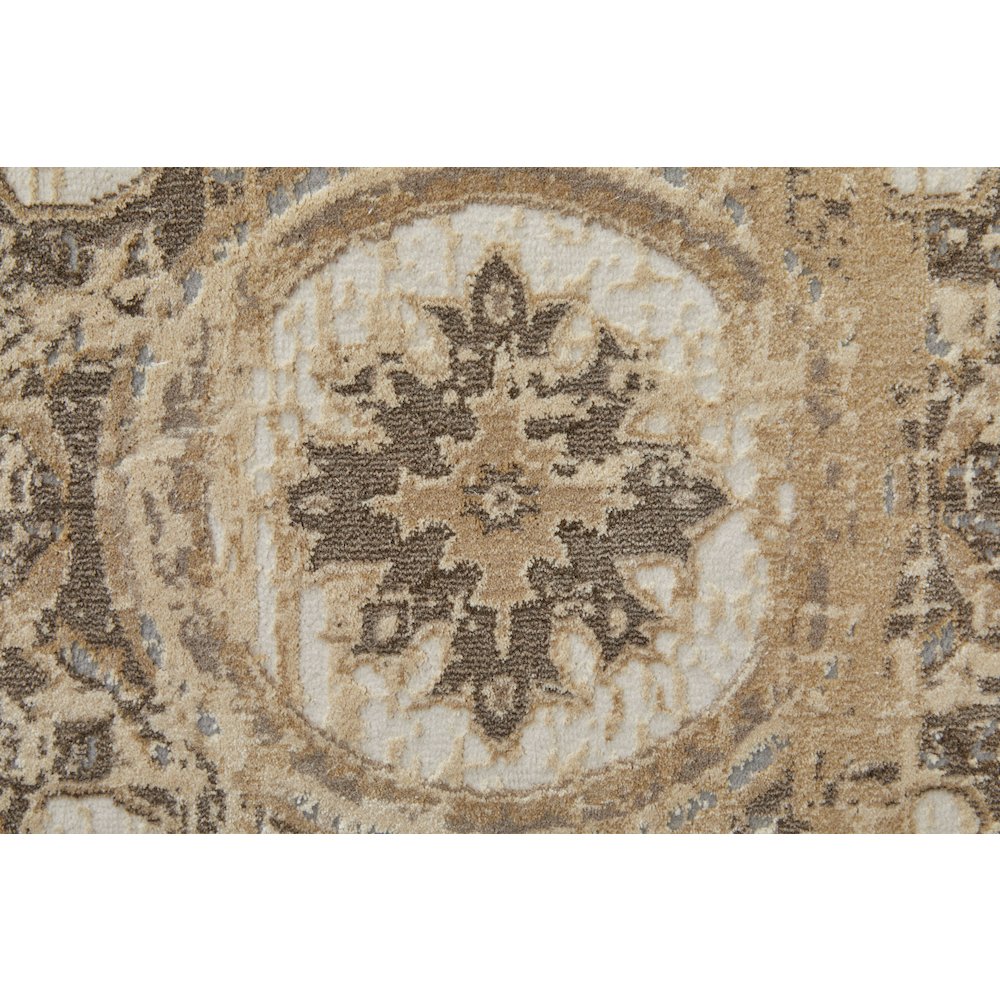 Celene Traditional Bordered, Tan/Brown/Gray, 7'-9" x 10' Area Rug. Picture 6