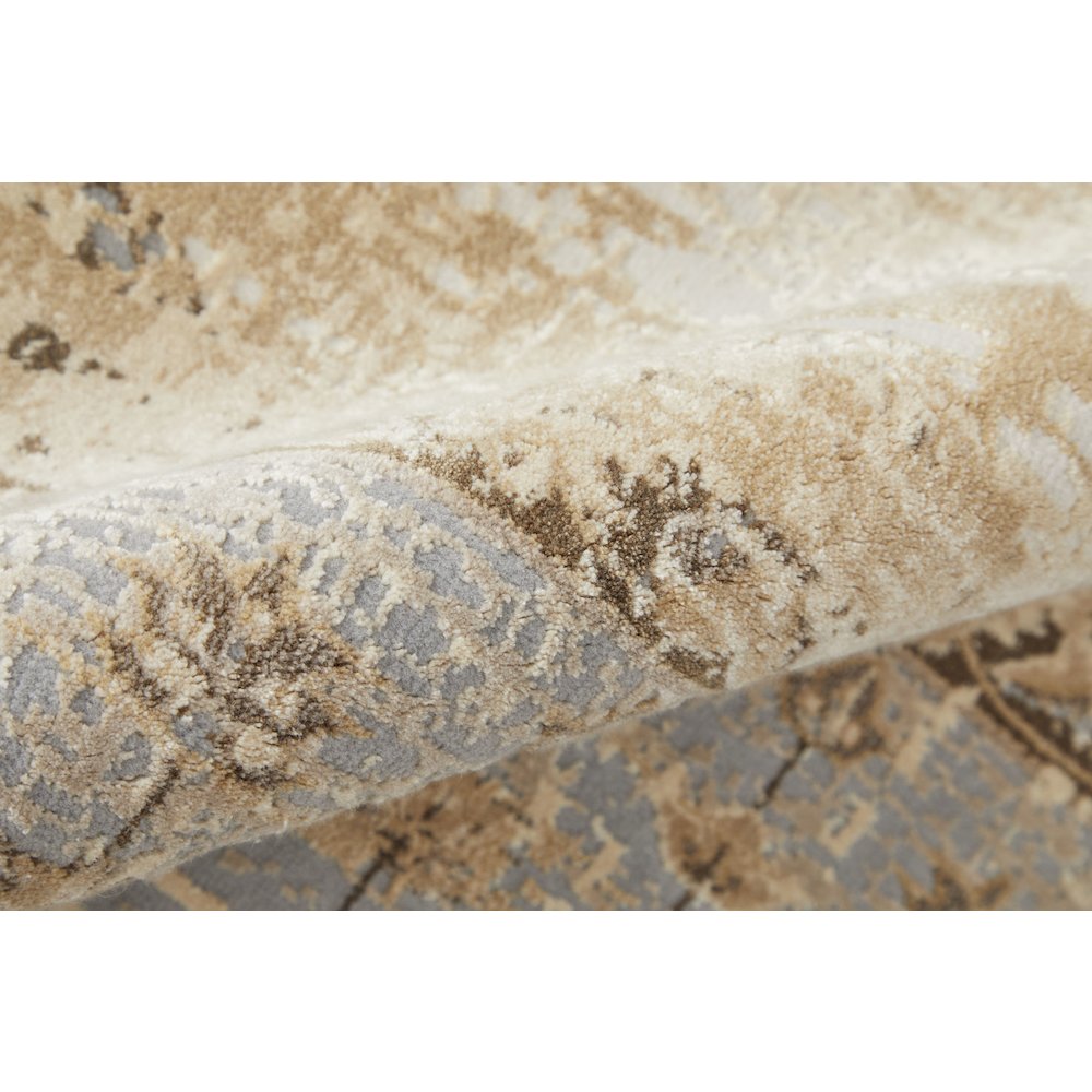 Celene Traditional Bordered, Tan/Brown/Gray, 7'-9" x 10' Area Rug. Picture 5