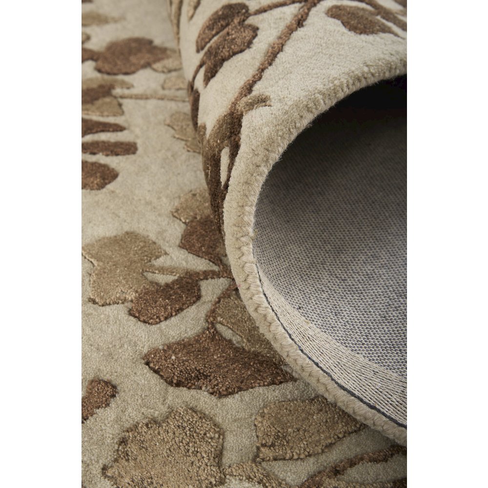 Bella Transitional Floral & Botanical, Ivory/Taupe/Brown, 2'-6" x 8' Runner. Picture 5