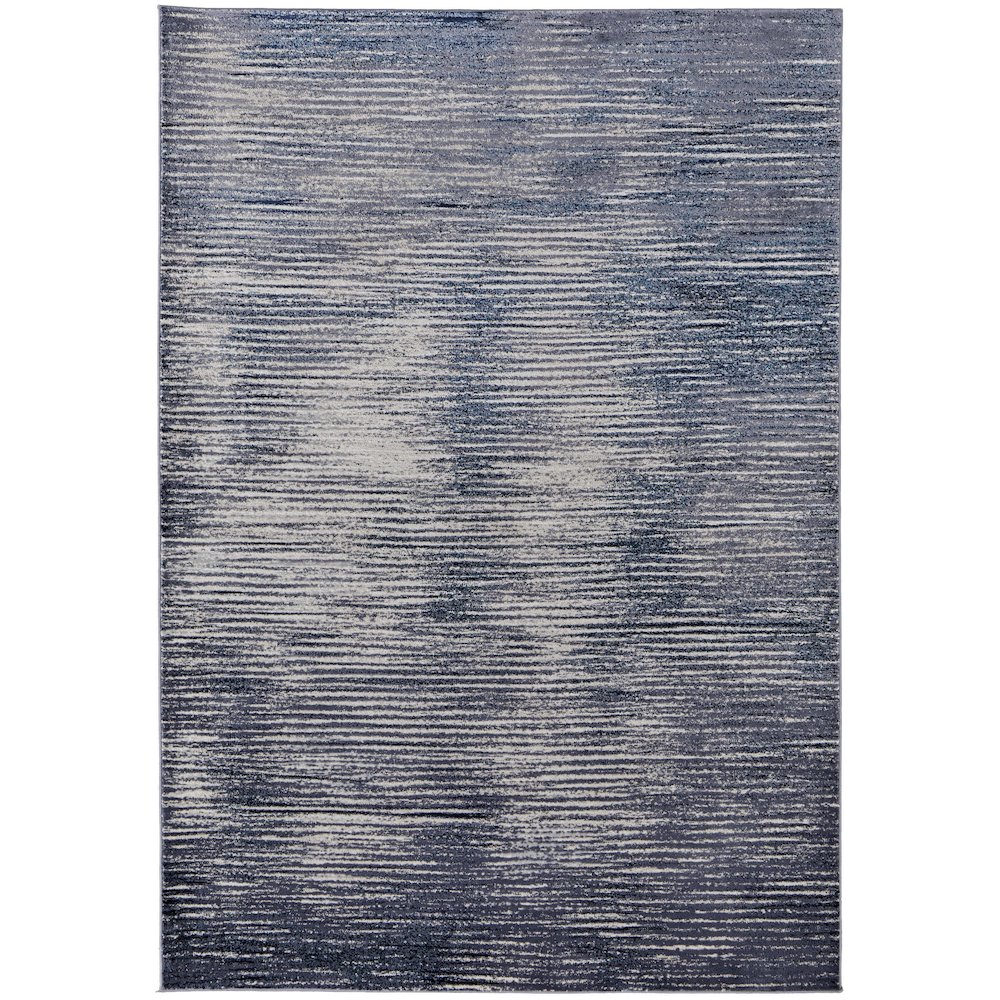 Indio Modern Gradient & Ombre, Blue/Gray/Ivory, 3'-11" x 6' Accent Rug. Picture 1