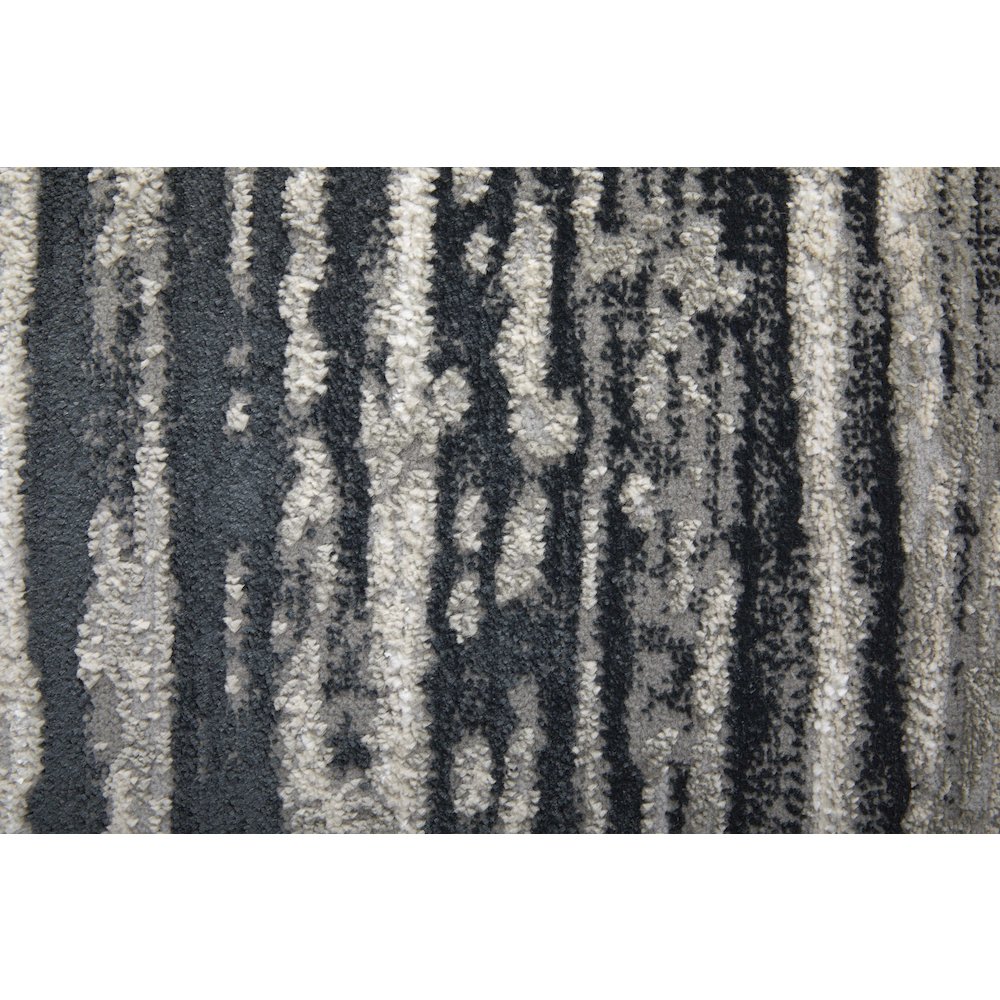 Micah Modern Diamond, Black/Silver/Taupe, 8' x 10' Area Rug. Picture 6