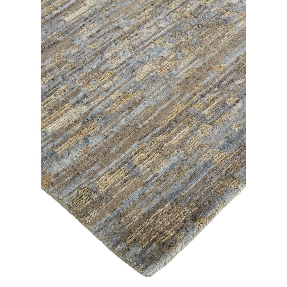 Conroe Modern Abstract, Brown/Gray, 2' x 3' Accent Rug. Picture 3