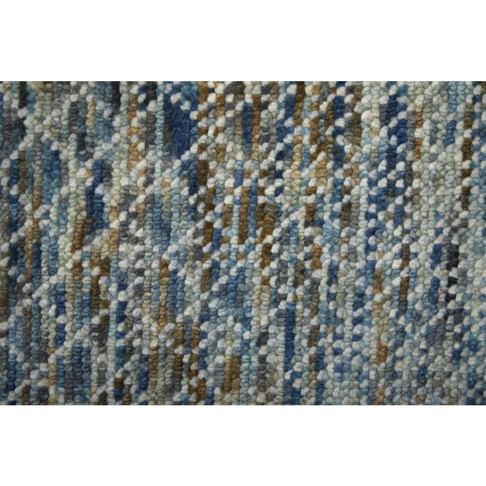 Branson Transitional Solid, Blue/Ivory/Brown, 2' x 3' Accent Rug. Picture 6