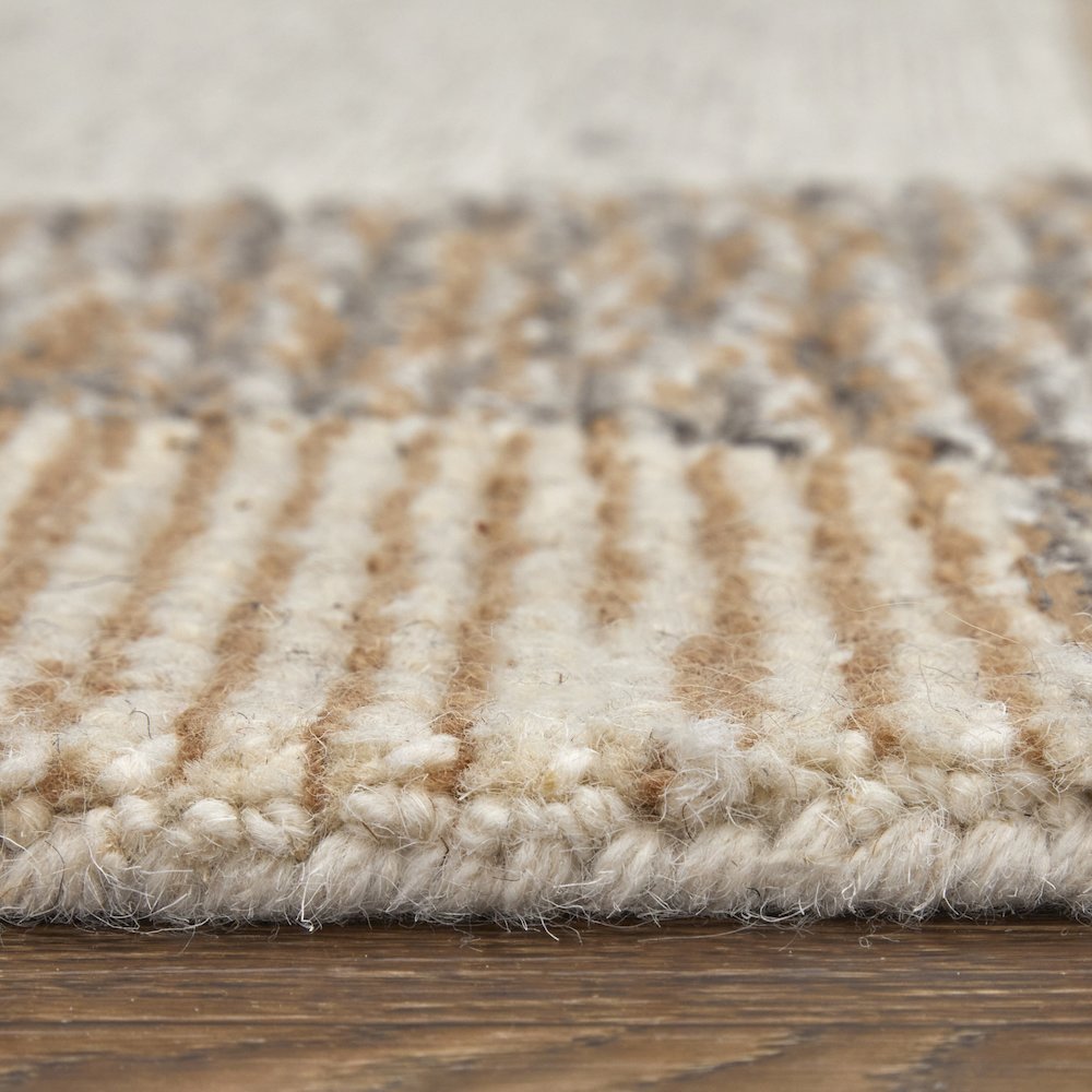 Pollock Modern Abstract, Brown/Tan/Ivory, 8' x 10' Area Rug. Picture 8