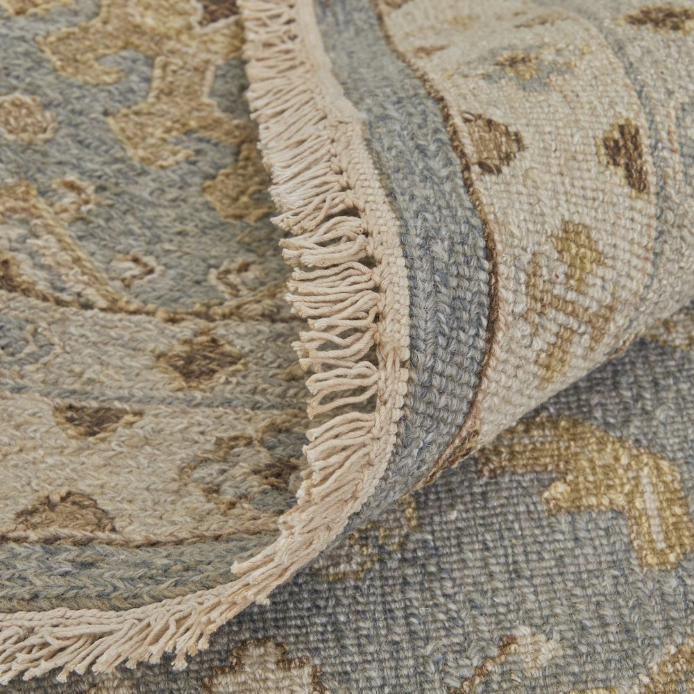 Corbitt Traditional Oriental, Blue/Gray/Ivory, 7'-9" x 9'-9" Area Rug. Picture 7
