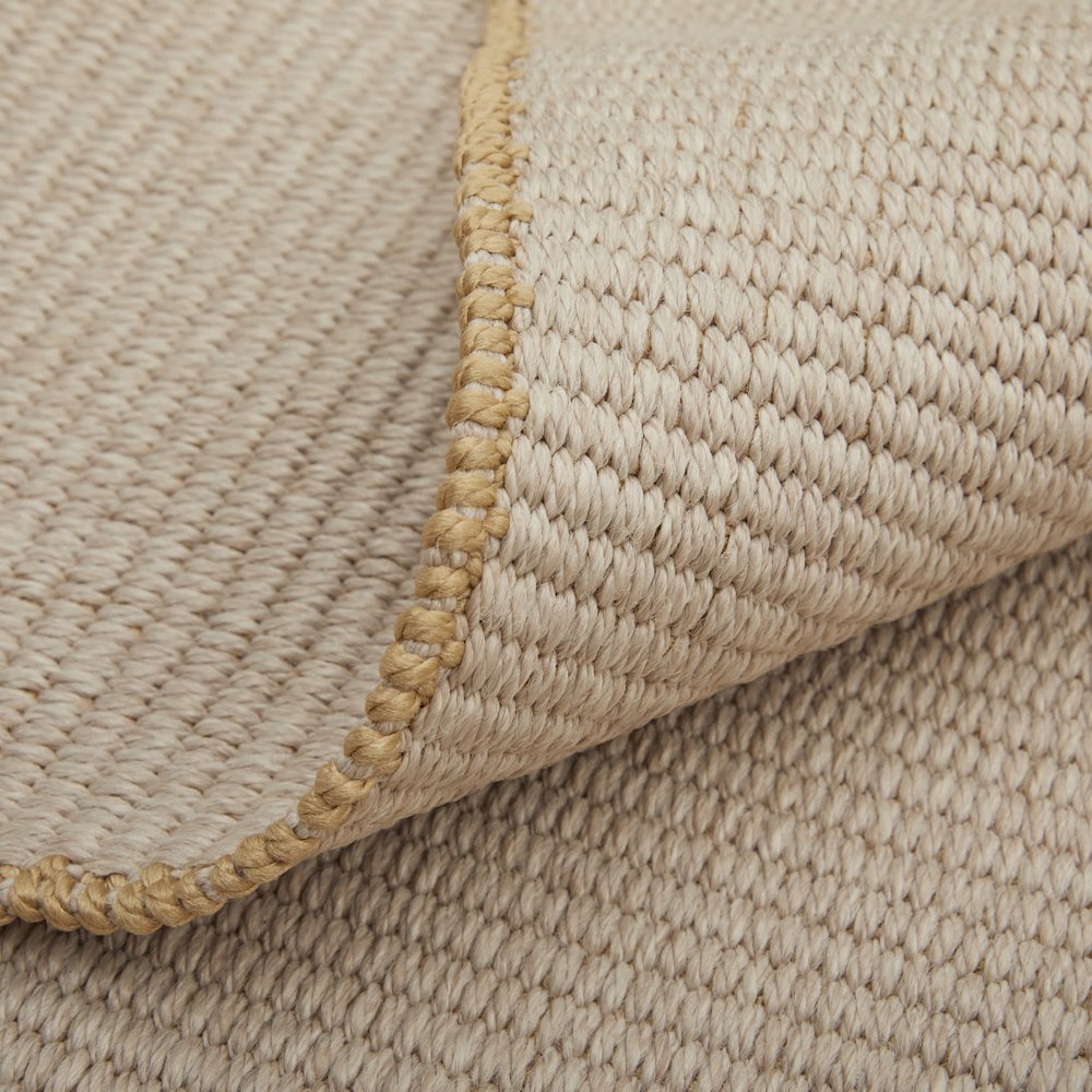 Theo Modern Solid, Ivory/Tan, 10' x 14' Area Rug. Picture 6