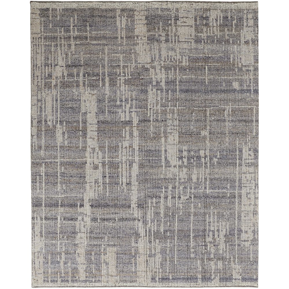 Alford Modern Abstract, Gray/Ivory/Taupe, 7'-9" x 9'-9" Area Rug. Picture 1