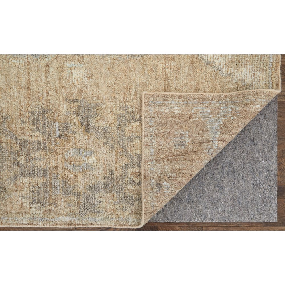 Grafton Transitional Floral & Botanical, Tan/Gray/Ivory, 9'-6" x 13'-6" Area Rug. Picture 4