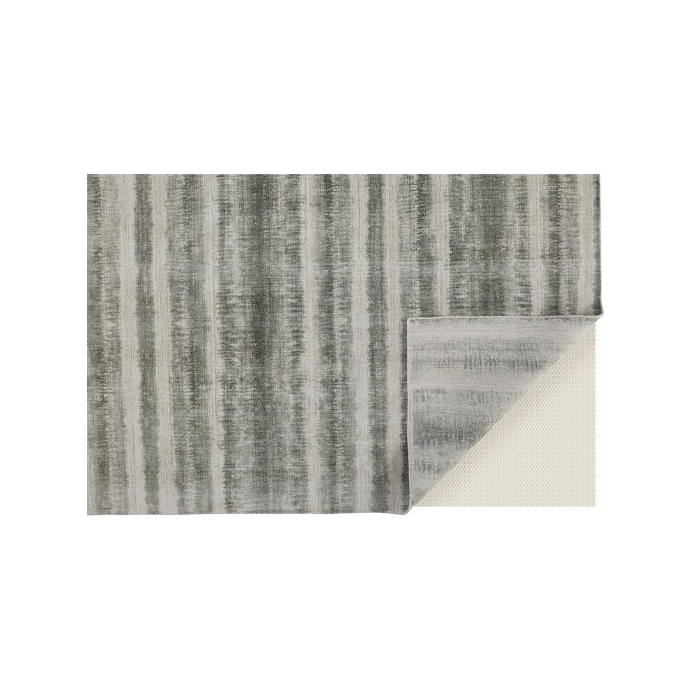 Mackay Transitional Stripes, Ivory/Green, 5' x 8' Area Rug. Picture 4