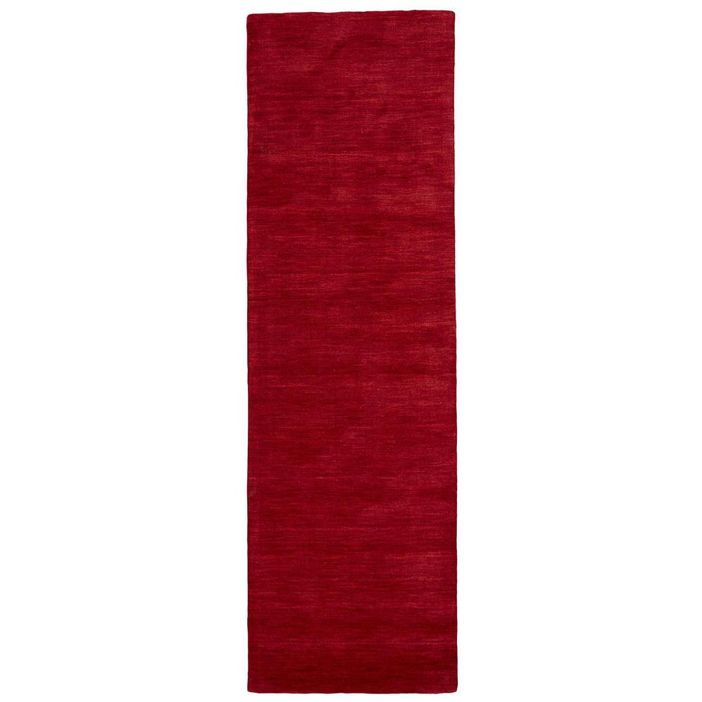 Luna Hand Woven Marled Wool Rug, Deep/Bright Red, 2ft - 6in x 8ft, Runner, 5798049FRED000I6A. Picture 2