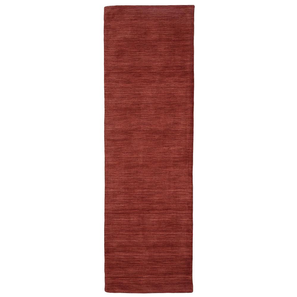 Luna Hand Woven Marled Wool Rug, Rust/Red-Orange, 2ft - 6in x 8ft, Runner, 5798049FRST000I6A. Picture 2