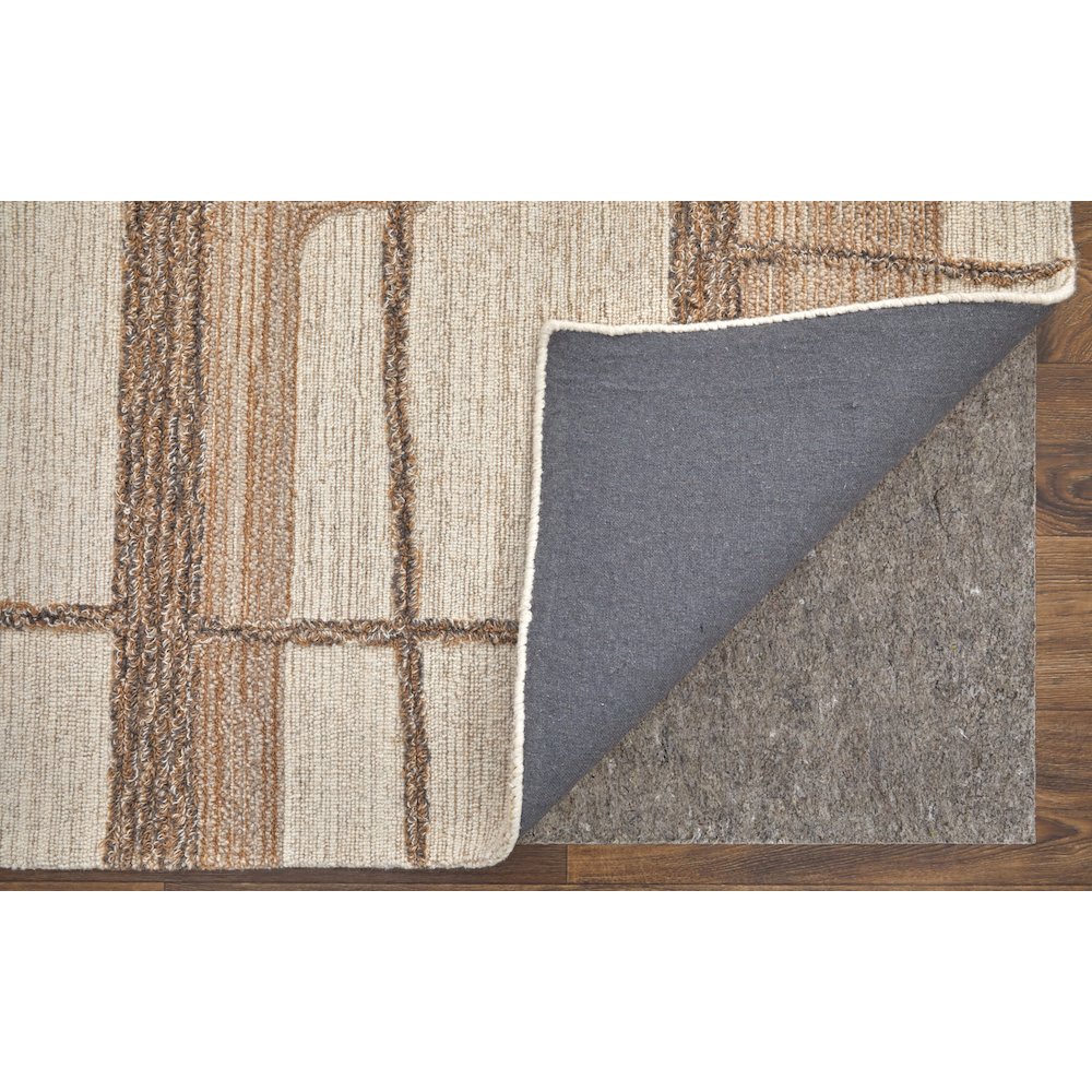 Pollock Modern Geometric, Ivory/Brown/Tan, 5' x 8' Area Rug. Picture 4