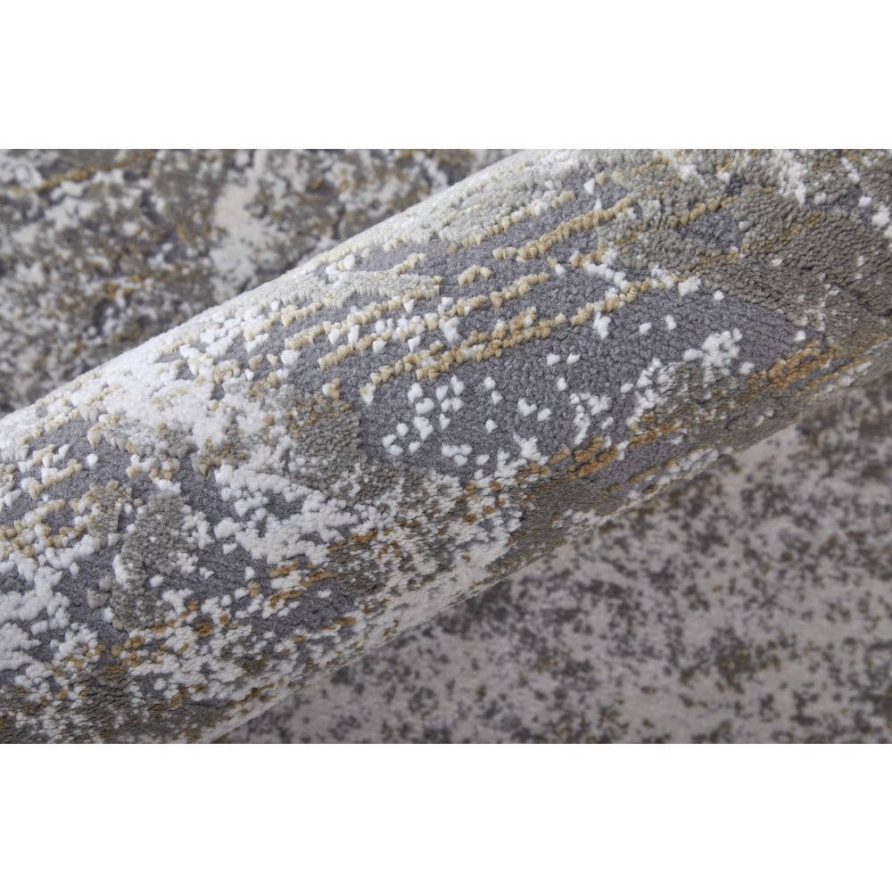 Waldor Modern Abstract, Gray/Silver/Taupe, 10' x 13'-2" Area Rug. Picture 6