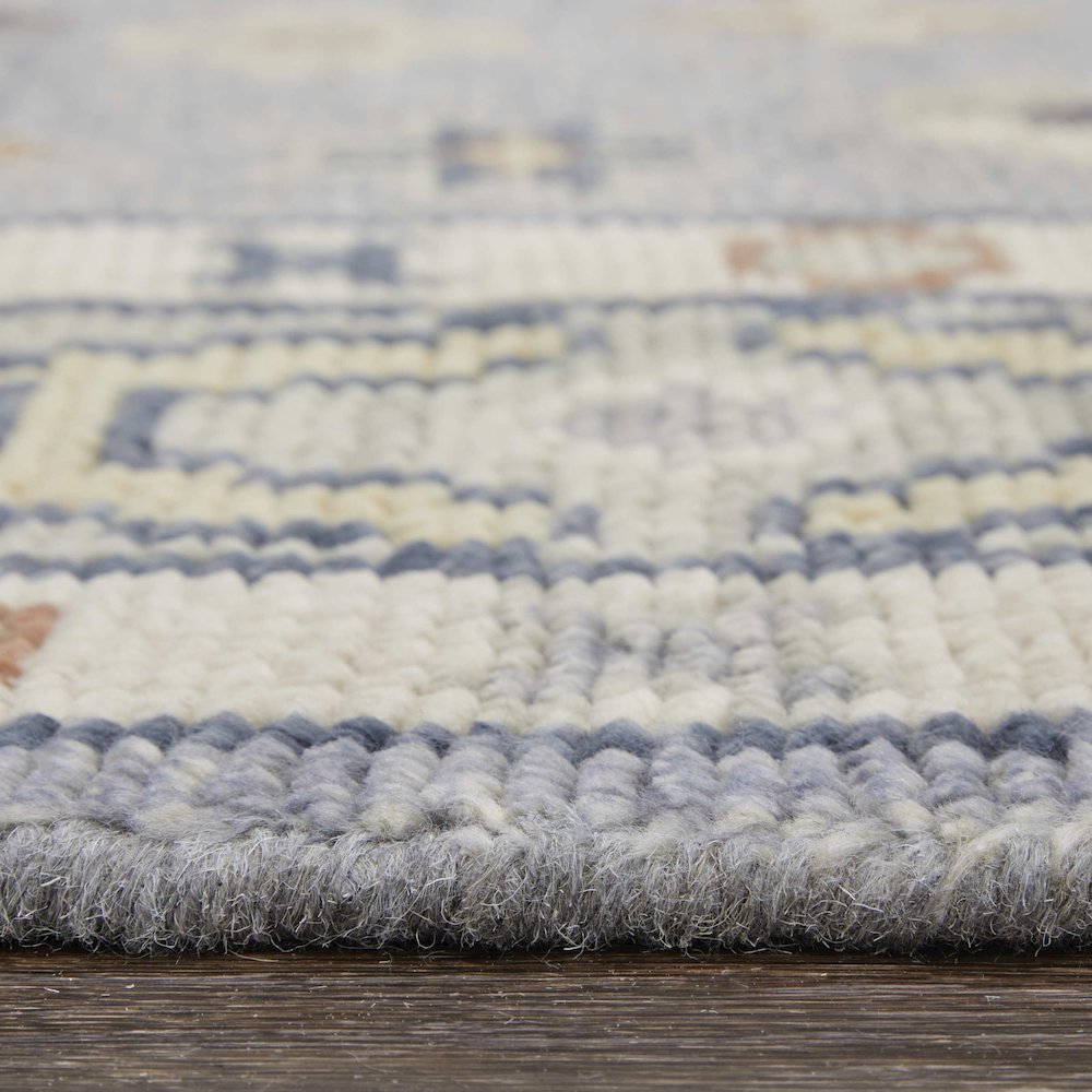 Fillmore Transitional Diamond, Blue/Taupe/Gray, 2' x 3' Accent Rug. Picture 8